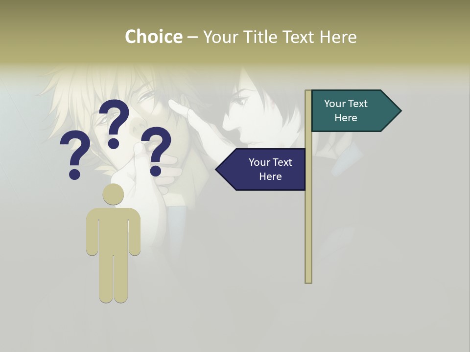 A Couple Of People That Are Next To Each Other PowerPoint Template