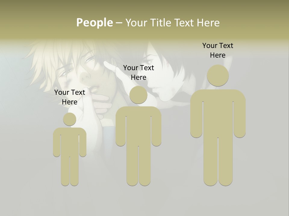 A Couple Of People That Are Next To Each Other PowerPoint Template
