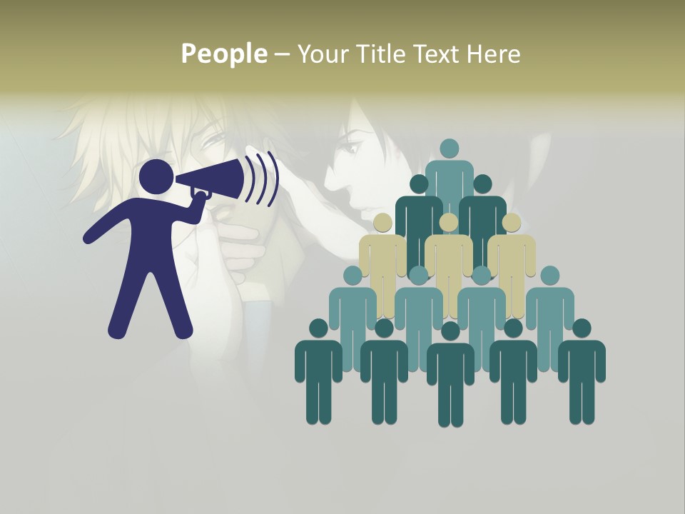 A Couple Of People That Are Next To Each Other PowerPoint Template