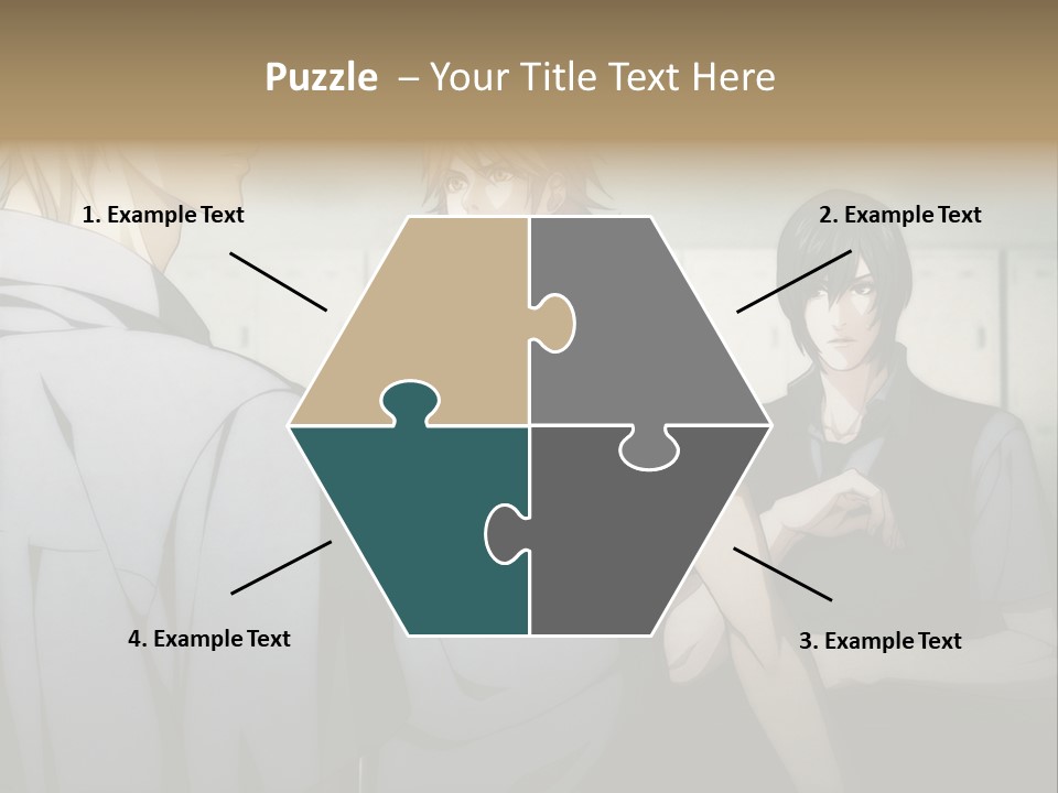 A Group Of Young Men Standing Next To Each Other PowerPoint Template