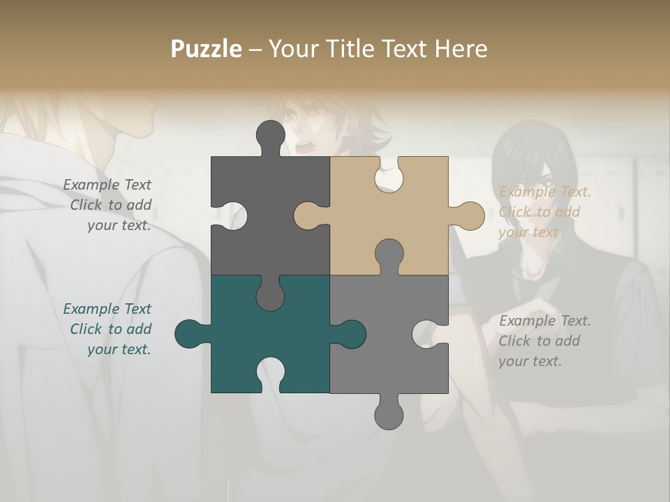 A Group Of Young Men Standing Next To Each Other PowerPoint Template