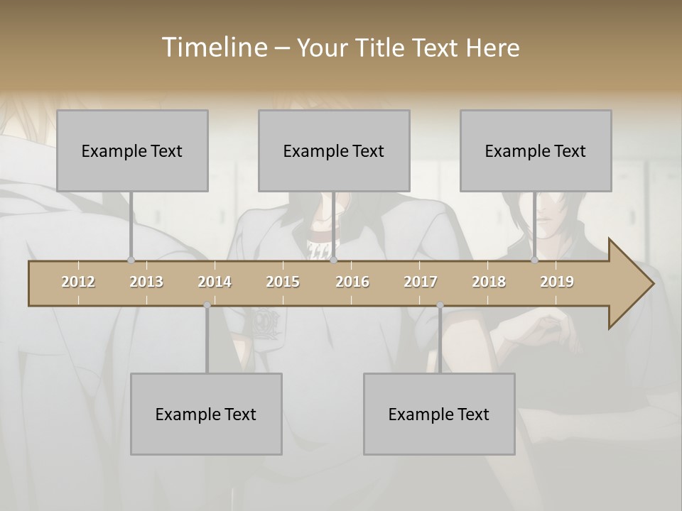 A Group Of Young Men Standing Next To Each Other PowerPoint Template
