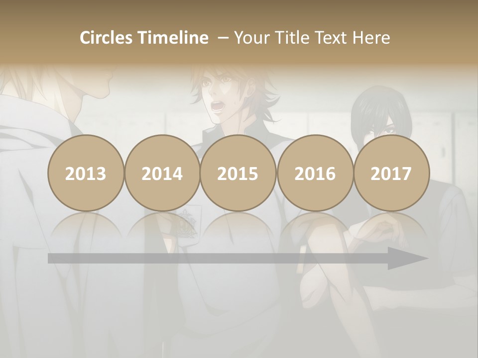 A Group Of Young Men Standing Next To Each Other PowerPoint Template