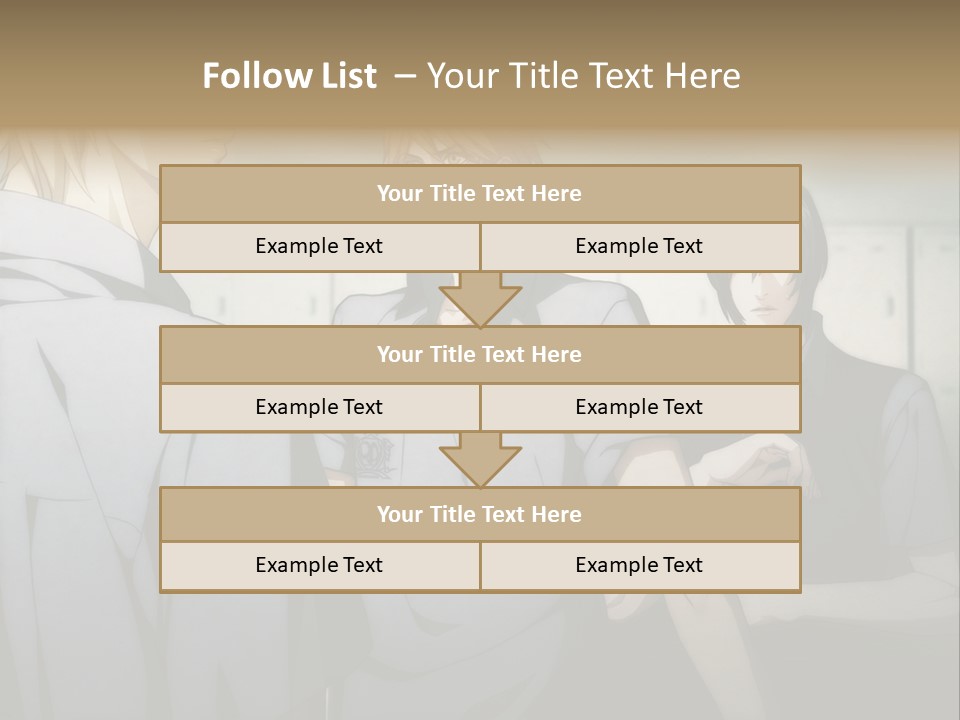 A Group Of Young Men Standing Next To Each Other PowerPoint Template