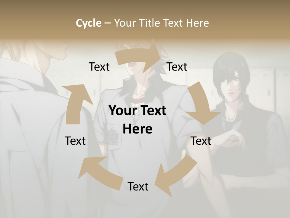 A Group Of Young Men Standing Next To Each Other PowerPoint Template