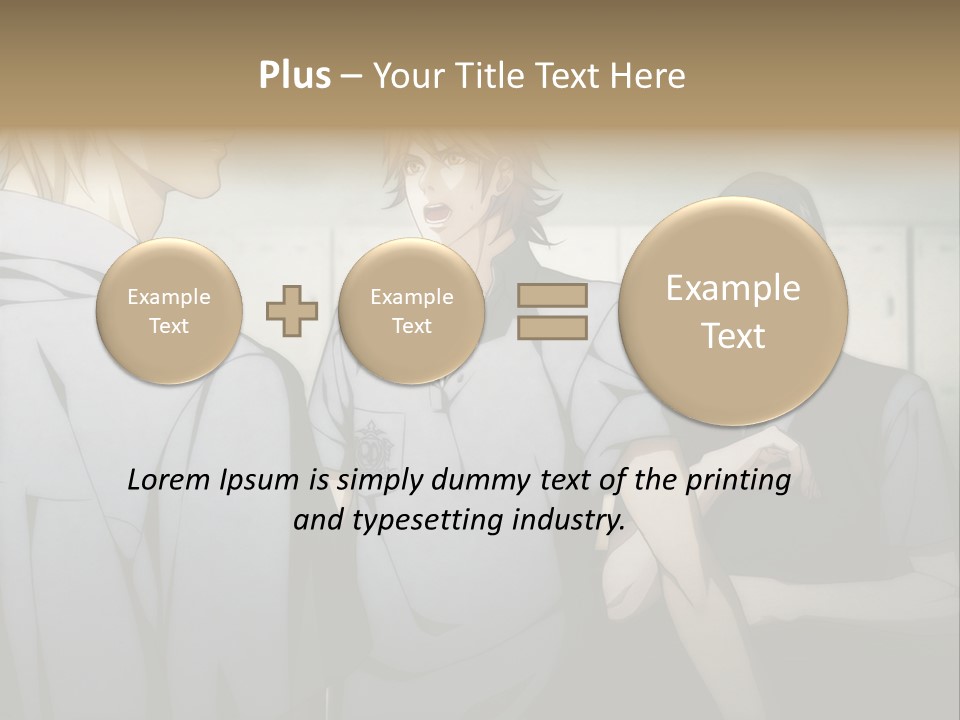 A Group Of Young Men Standing Next To Each Other PowerPoint Template