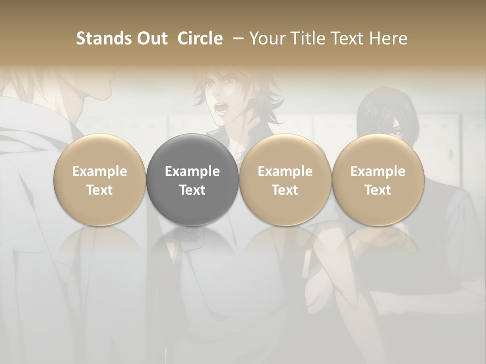 A Group Of Young Men Standing Next To Each Other PowerPoint Template