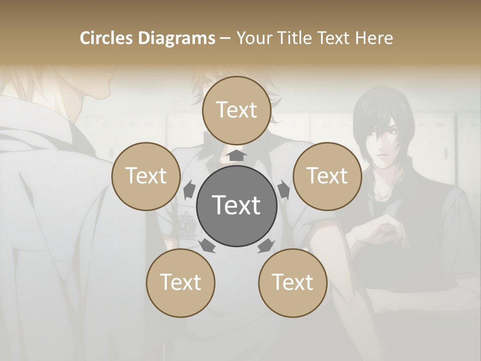 A Group Of Young Men Standing Next To Each Other PowerPoint Template