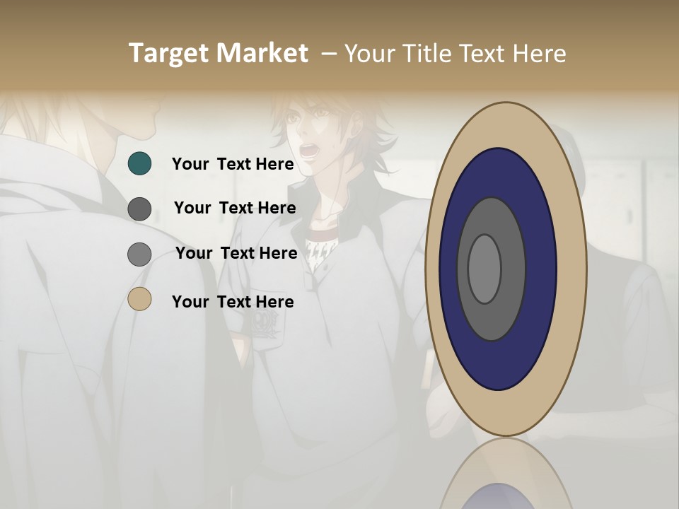 A Group Of Young Men Standing Next To Each Other PowerPoint Template