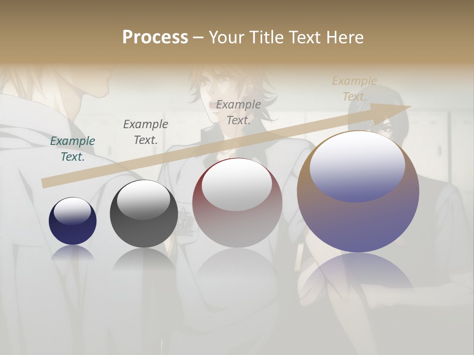 A Group Of Young Men Standing Next To Each Other PowerPoint Template