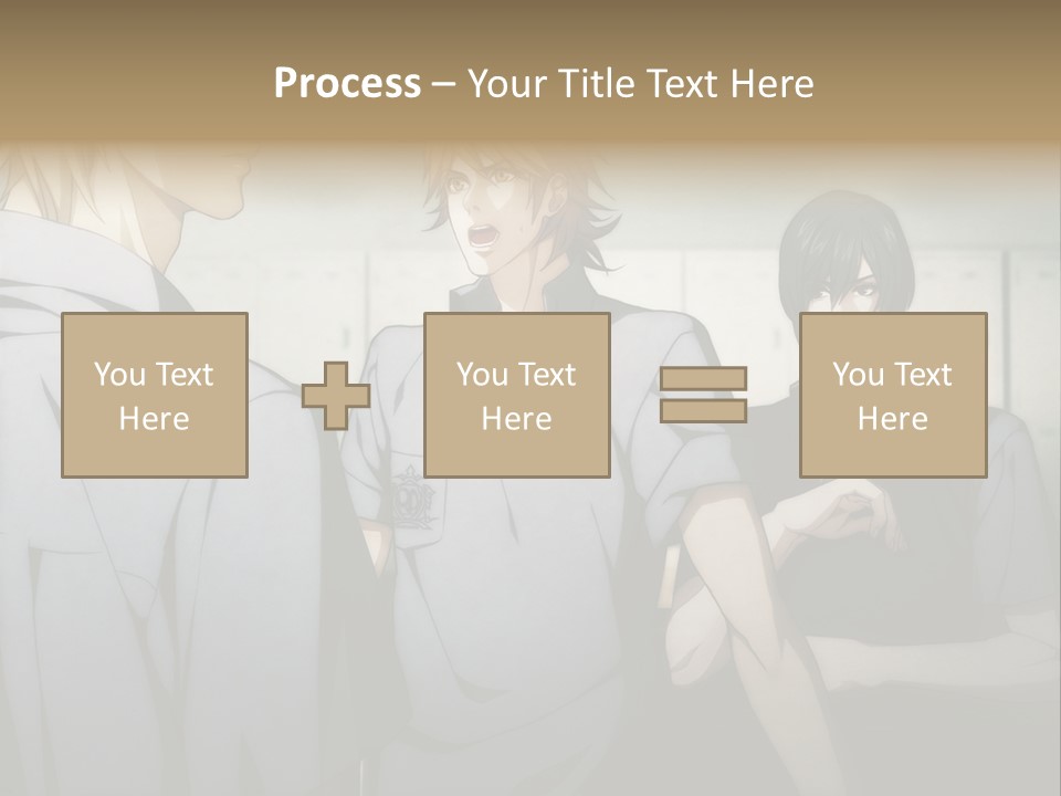A Group Of Young Men Standing Next To Each Other PowerPoint Template