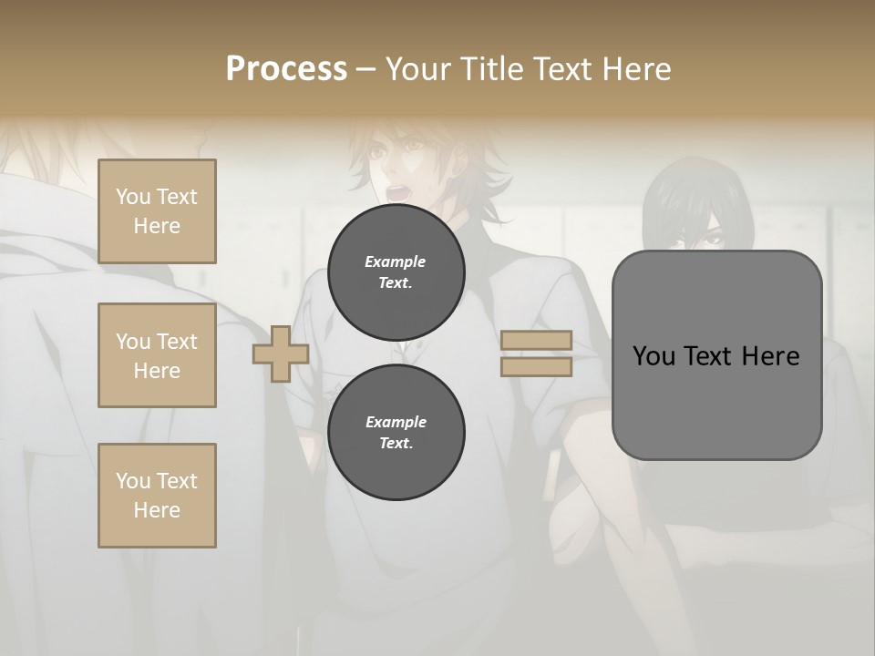 A Group Of Young Men Standing Next To Each Other PowerPoint Template