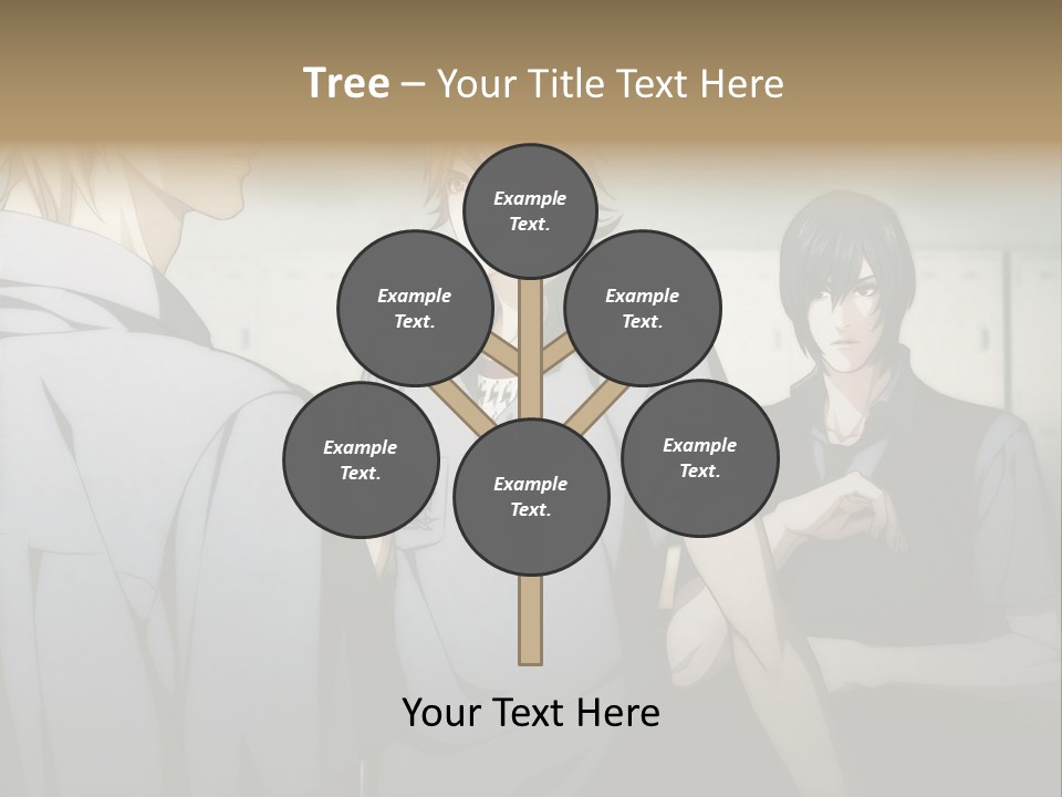 A Group Of Young Men Standing Next To Each Other PowerPoint Template