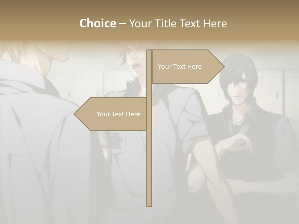 A Group Of Young Men Standing Next To Each Other PowerPoint Template