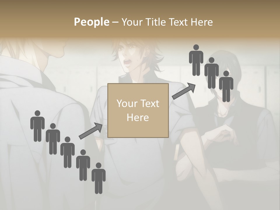 A Group Of Young Men Standing Next To Each Other PowerPoint Template