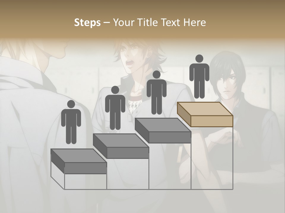 A Group Of Young Men Standing Next To Each Other PowerPoint Template