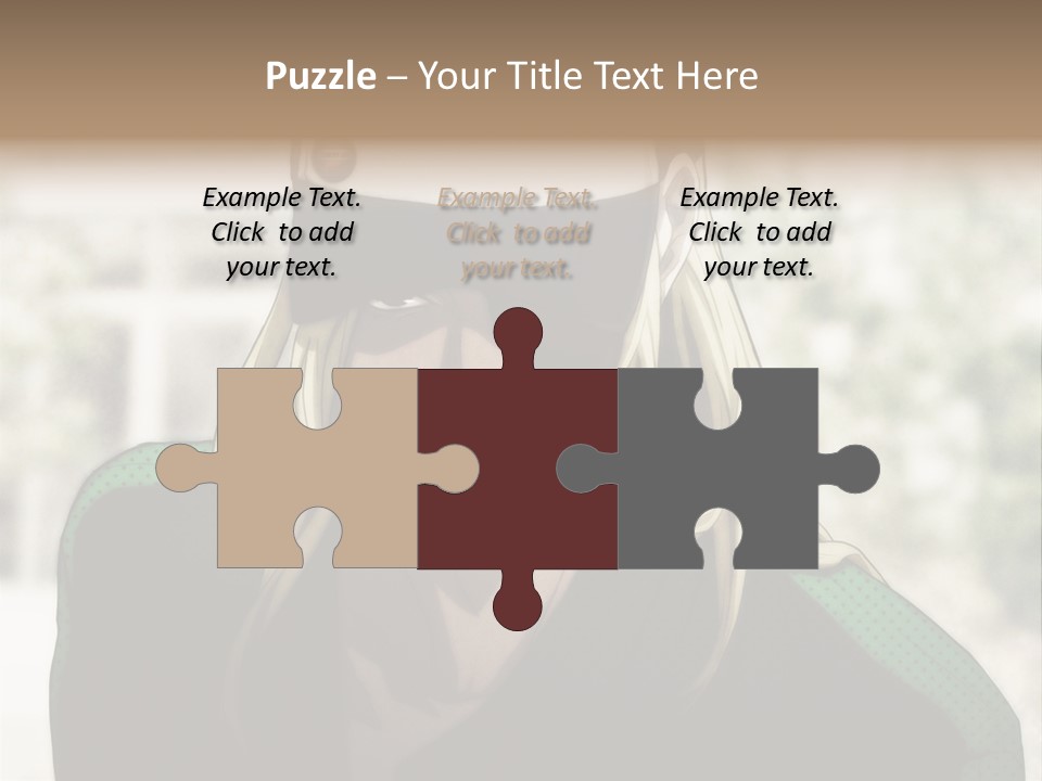 A Person With A Hat And A Green Shirt PowerPoint Template