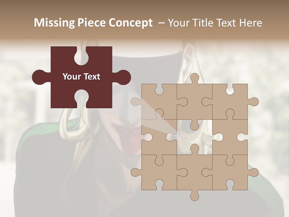 A Person With A Hat And A Green Shirt PowerPoint Template