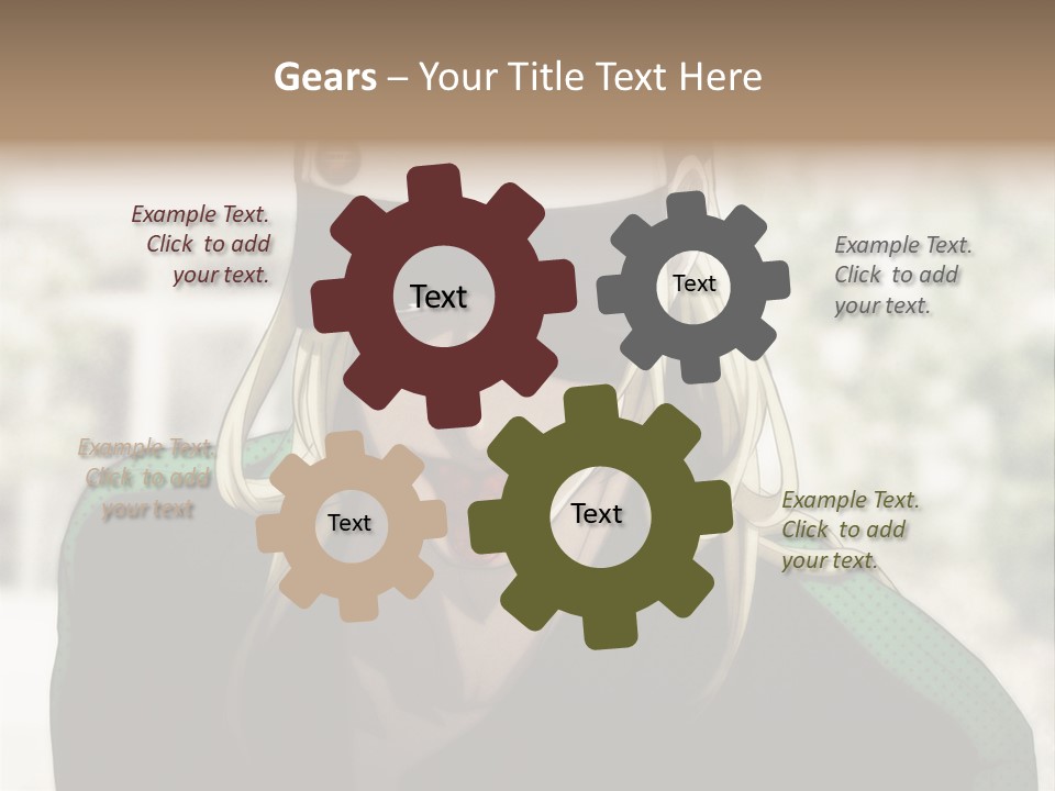 A Person With A Hat And A Green Shirt PowerPoint Template