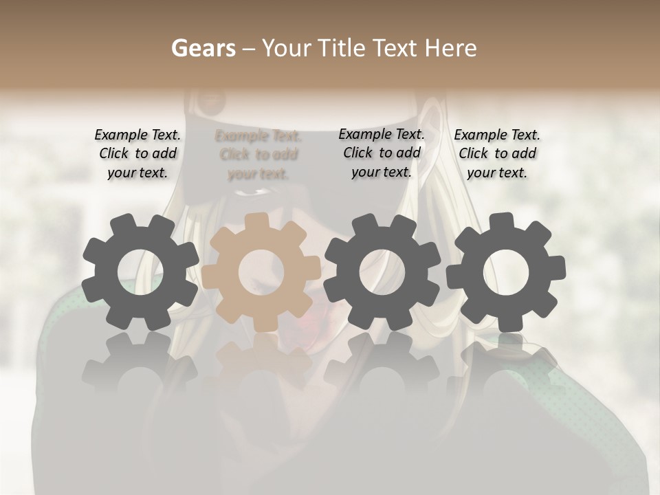 A Person With A Hat And A Green Shirt PowerPoint Template