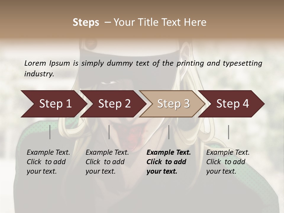 A Person With A Hat And A Green Shirt PowerPoint Template