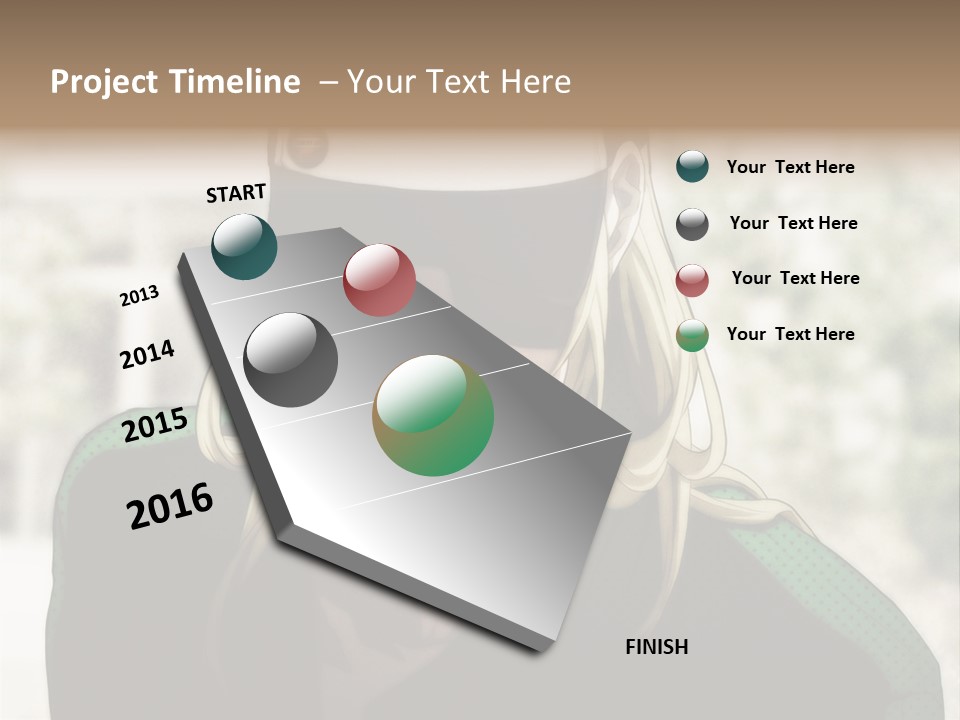 A Person With A Hat And A Green Shirt PowerPoint Template