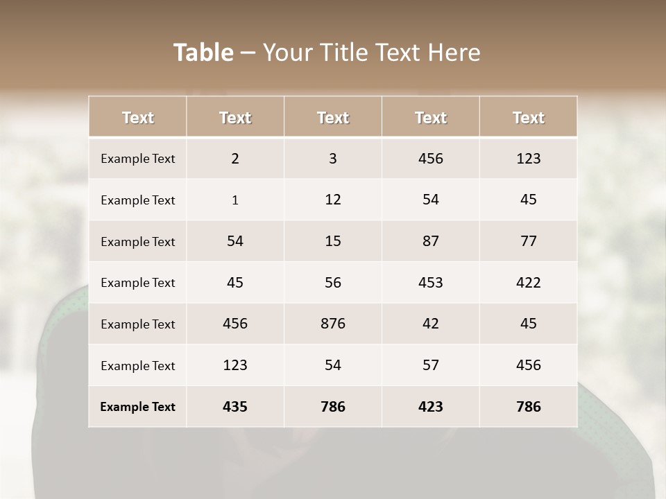 A Person With A Hat And A Green Shirt PowerPoint Template
