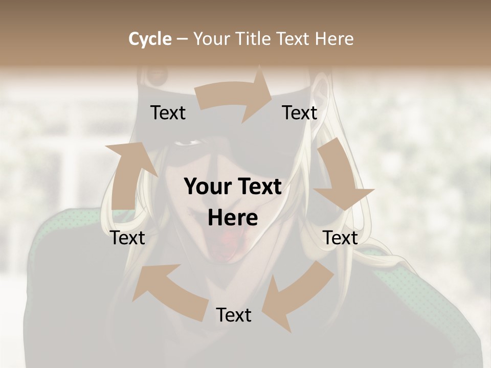 A Person With A Hat And A Green Shirt PowerPoint Template