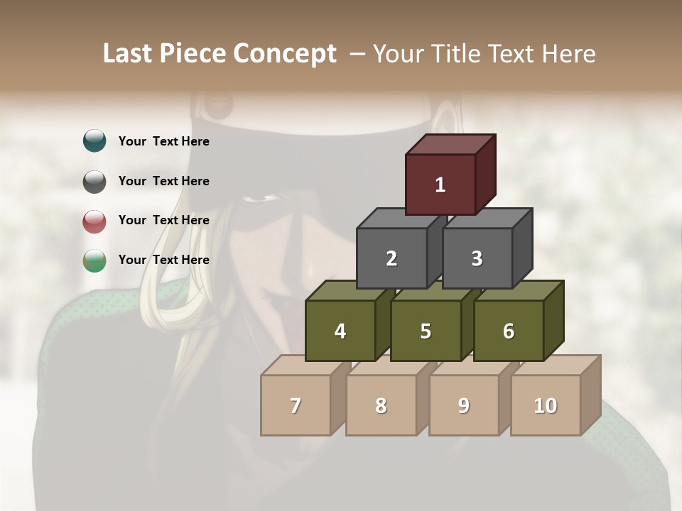 A Person With A Hat And A Green Shirt PowerPoint Template