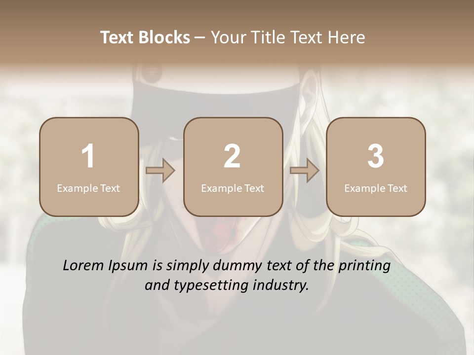 A Person With A Hat And A Green Shirt PowerPoint Template