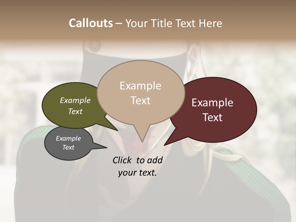 A Person With A Hat And A Green Shirt PowerPoint Template