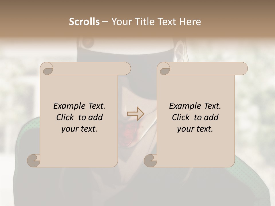 A Person With A Hat And A Green Shirt PowerPoint Template