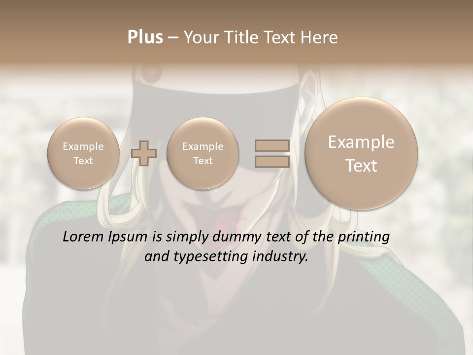 A Person With A Hat And A Green Shirt PowerPoint Template