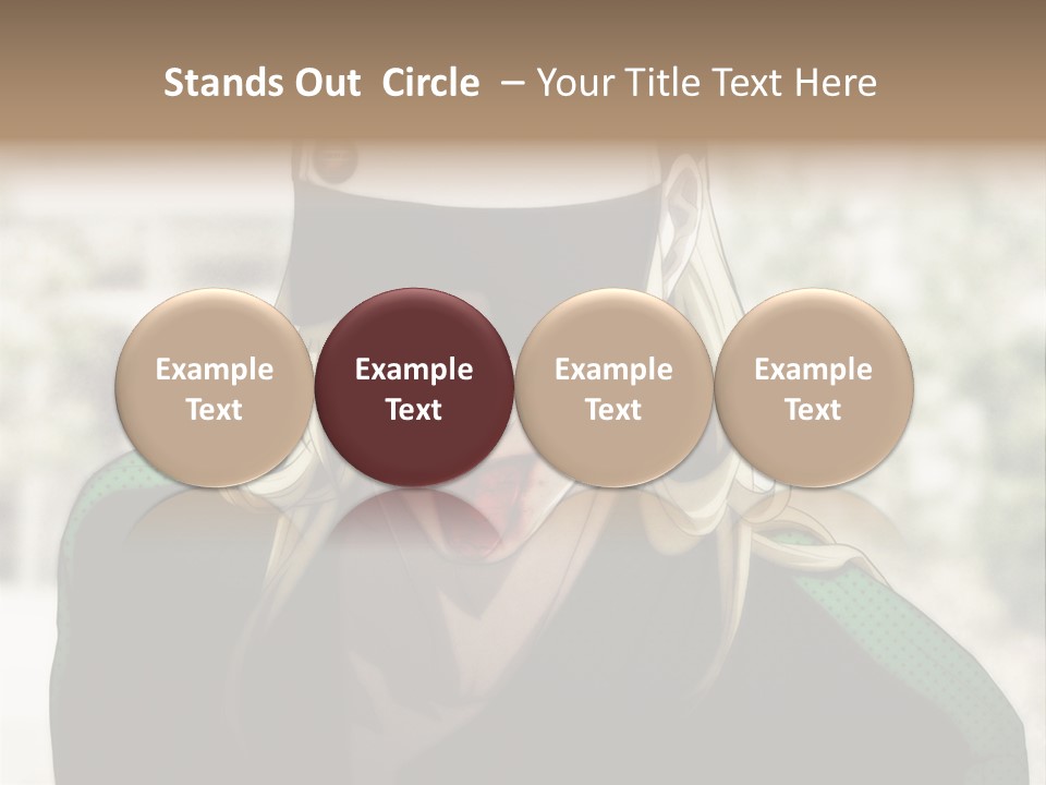 A Person With A Hat And A Green Shirt PowerPoint Template