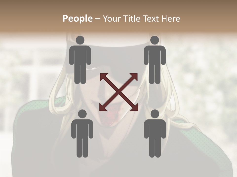 A Person With A Hat And A Green Shirt PowerPoint Template