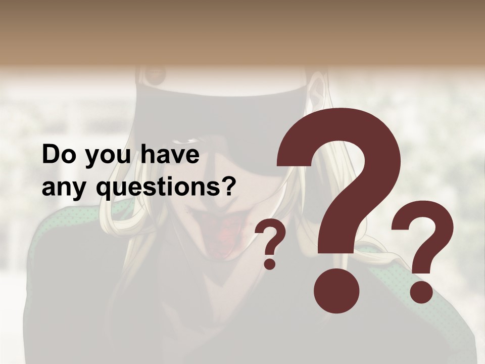 A Person With A Hat And A Green Shirt PowerPoint Template