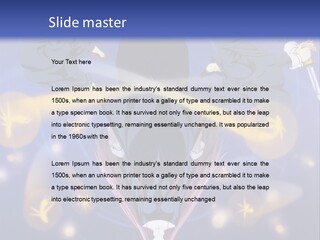 A Group Of People On A Blue Background With The Words Name Of Presentation Company Name PowerPoint Template