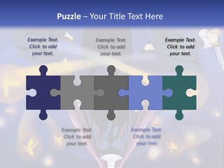 A Group Of People On A Blue Background With The Words Name Of Presentation Company Name PowerPoint Template