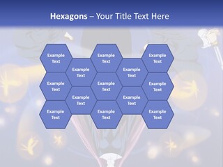 A Group Of People On A Blue Background With The Words Name Of Presentation Company Name PowerPoint Template