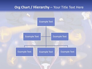 A Group Of People On A Blue Background With The Words Name Of Presentation Company Name PowerPoint Template