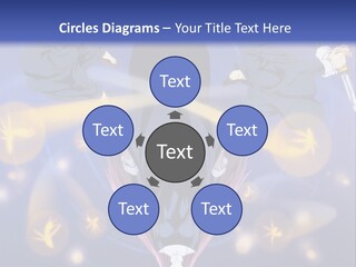 A Group Of People On A Blue Background With The Words Name Of Presentation Company Name PowerPoint Template