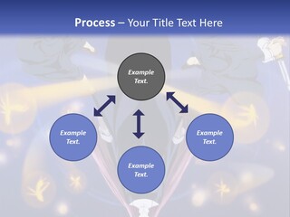 A Group Of People On A Blue Background With The Words Name Of Presentation Company Name PowerPoint Template