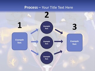 A Group Of People On A Blue Background With The Words Name Of Presentation Company Name PowerPoint Template