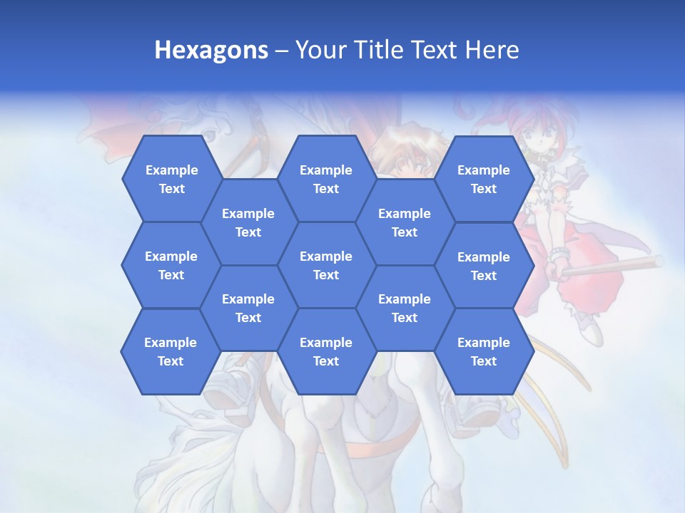 A Woman Riding On The Back Of A White Horse PowerPoint Template