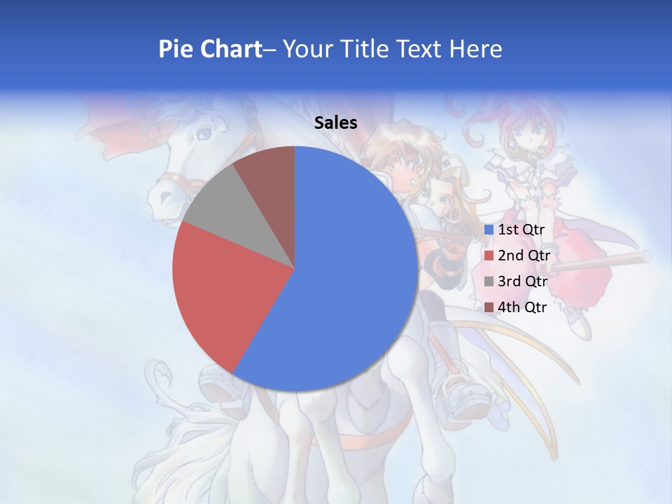 A Woman Riding On The Back Of A White Horse PowerPoint Template