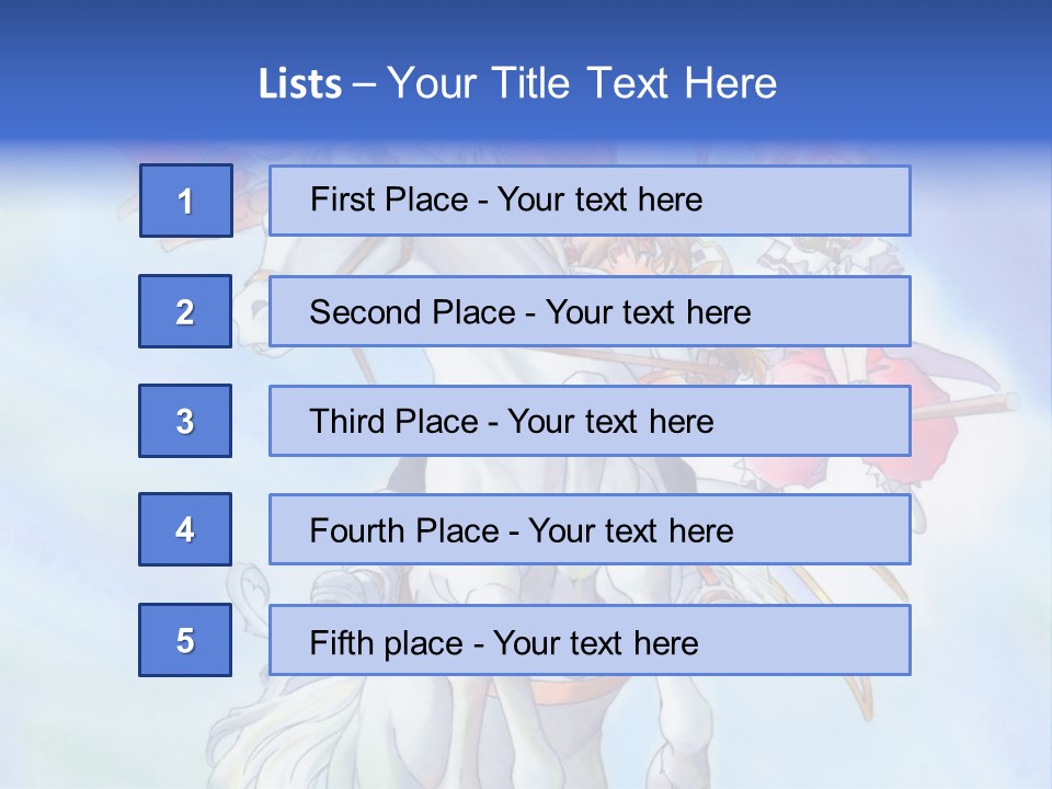 A Woman Riding On The Back Of A White Horse PowerPoint Template