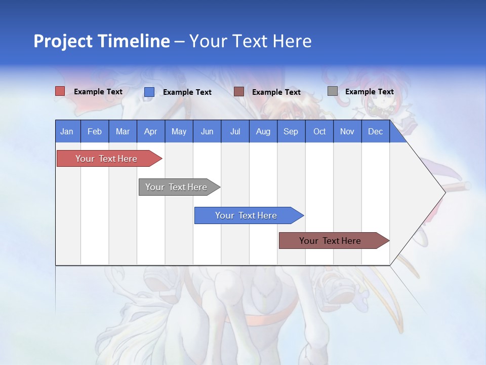 A Woman Riding On The Back Of A White Horse PowerPoint Template