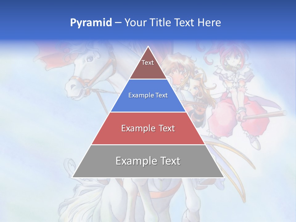 A Woman Riding On The Back Of A White Horse PowerPoint Template