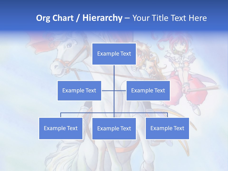 A Woman Riding On The Back Of A White Horse PowerPoint Template