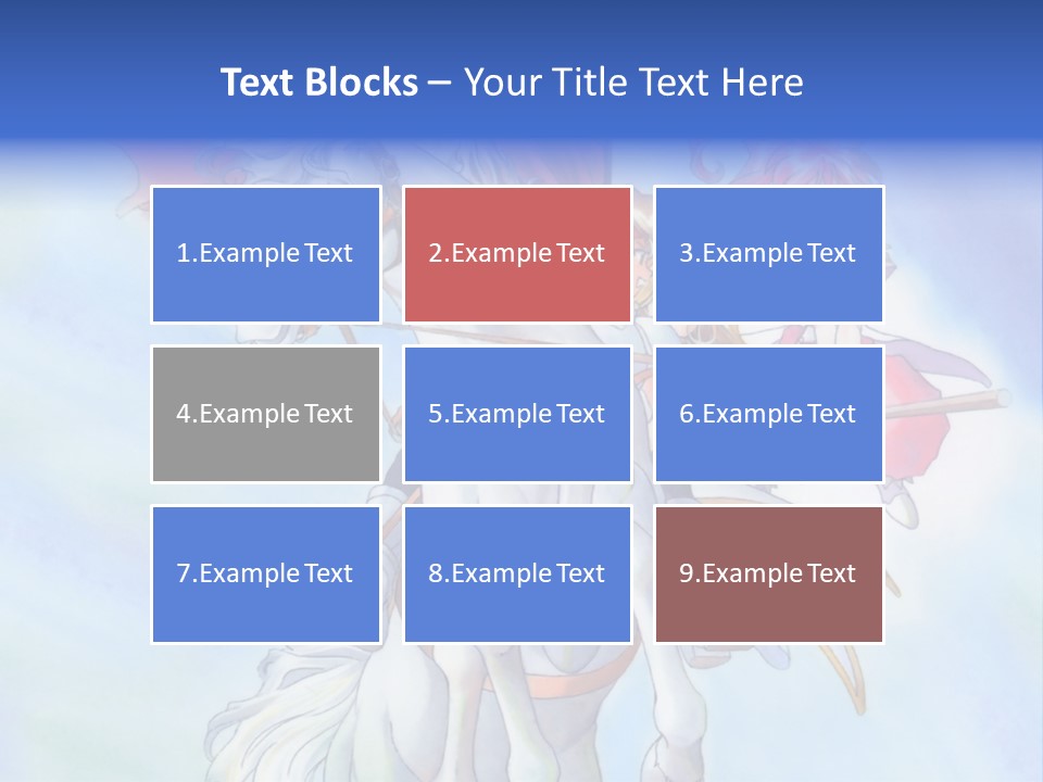 A Woman Riding On The Back Of A White Horse PowerPoint Template